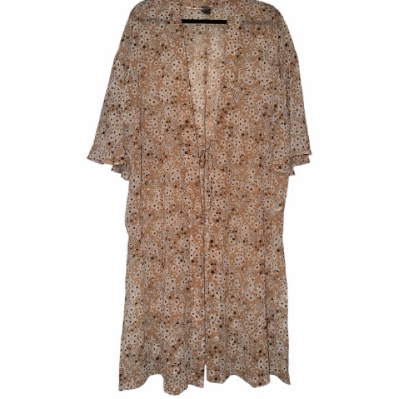 wild fable Jackets & Blazers - Wild Fable Floral Tie-Front Kimono Duster